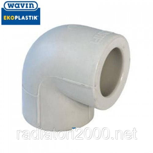 Кут 75х90° поліпропіленовий Wavin Ekoplastik