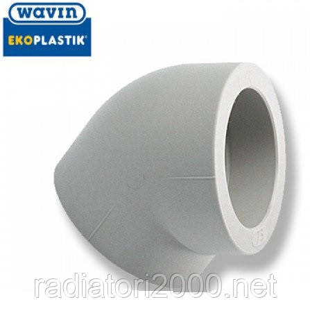 Кут 63х45° поліпропіленовий Wavin Ekoplastik