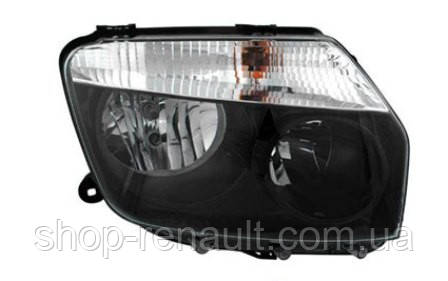 Фара права H7/H1, авт./хутрорег., чорна рамка Depo 551-1186R-LD-EM2