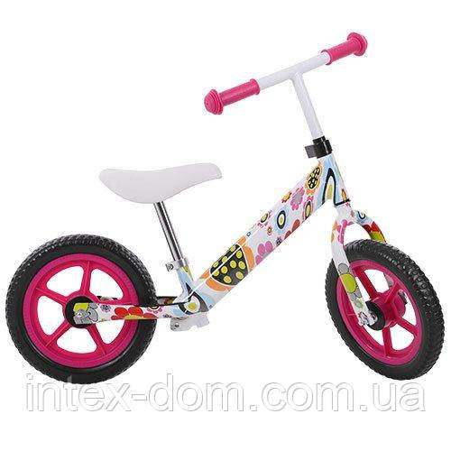 Дитячий беговел Profi Kids FLOWERS Білий 12" (M 3440W-3)