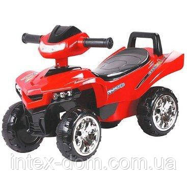 Дитяча каталка-толокар Bambi Червона (M 3502-3) зі світловими ефектами, фото 1