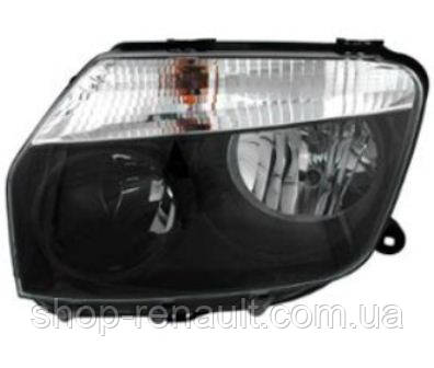 Фара ліва H7/H1, авт./хутрорег., чорна рамка Depo 551-1186L-LD-EM2