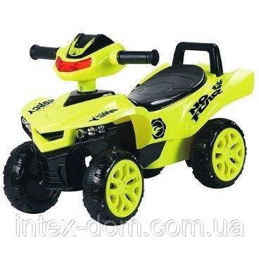 Дитяча каталка-толокар Bambi Жовта (M 3502-6) музична