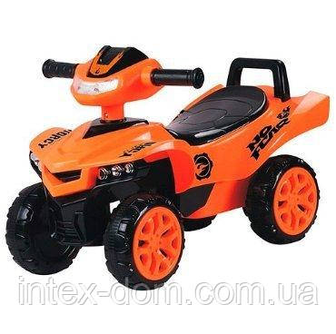 Дитяча каталка-толокар Bambi Помаранчева (M 3502-7) зі звуковими ефектами