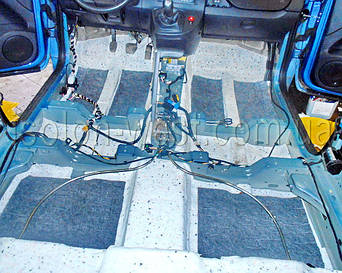 Еще сверху наносим слой войлока 10 мм.