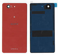 Крышка задняя Sony D5803 Xperia Z3 Compact Mini, D5833 Xperia Z3 Compact Mini, красная