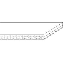 Конвейерна стрічка ПВХ 2T12 V5-V10 W PVC харчова