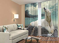 Фото Шторы "Белый медведь" 2,5м*2,9м (2 полотна по 1,45м), тесьма