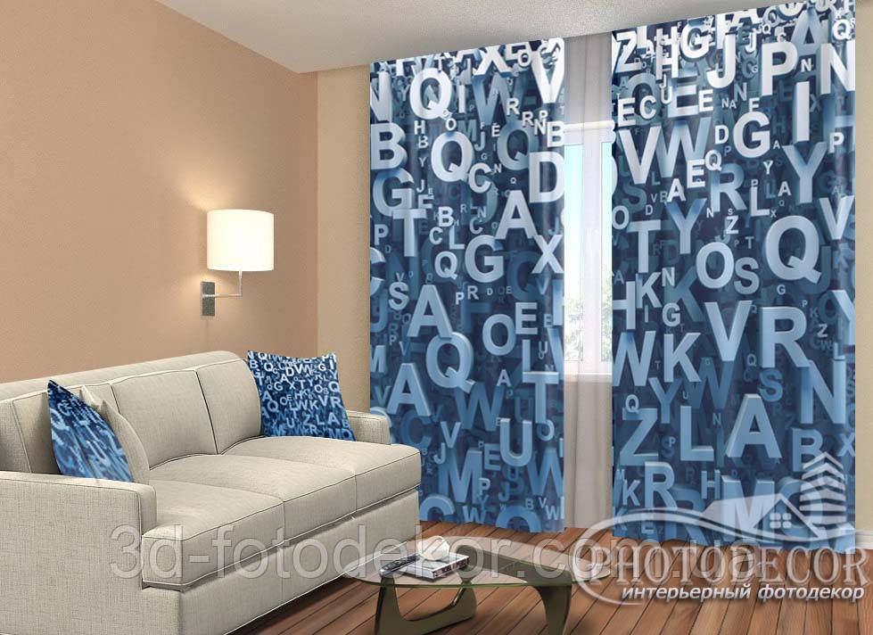 Дитячі Фото Штори "Букви" - будь-який розмір. Читаємо опис!, фото 1