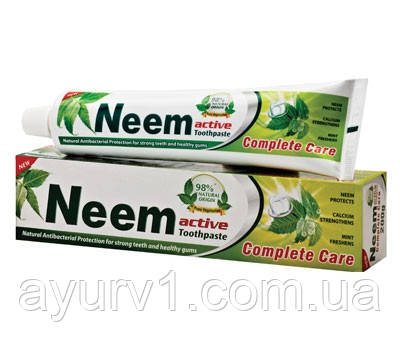 Вибілювальна зубна паста з німом/Neem Active Toothpaste/125 г
