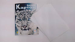 Картон білосніжний, яскравий А4 10 аркушів.
