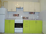 Кухня High Gloss 2,30 м (Ваніль + Лайм), фото 2