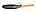 Сковорода чавунна млинцева 220х15мм з дерев'яною ручкою Brizoll "Оптима" (O2215-P), фото 3