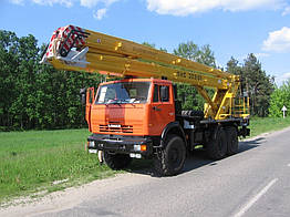 Підйомник СММ ПМС-328-02 на шасі КАМАЗ-43114