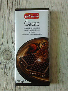 Темний шоколад "Dolciando Cacao", 100г.