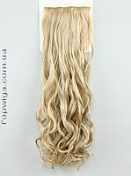 Волосы на клипсах заколках трессы 3777: цвет 122 блондин с холодным оттенком