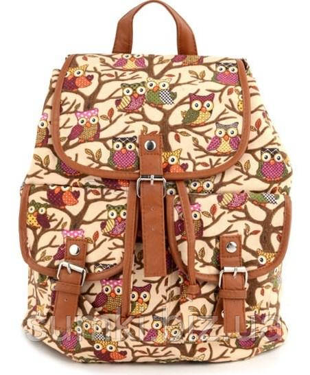 Шкільний рюкзак з совою