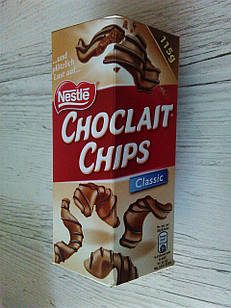 Шоколадні чипси Nestle Choclait Chips Classic, 150 г