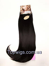 Матові термо волосся з заколками кліпсами Original, треси 8 пасм, колір 2 природний чорний