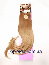 Матові термо волосся з заколками кліпсами Original, треси 8 пасм, колір 19 світло-русявий