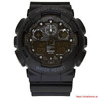 Годинник армійський Sanda Water Resistant 50 m Black