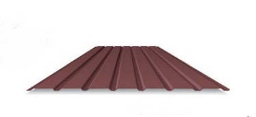 Профнастил T 15 \ 0,45 мм RANTECH стіновий коричневий RAL 8017 Мат, фото 1