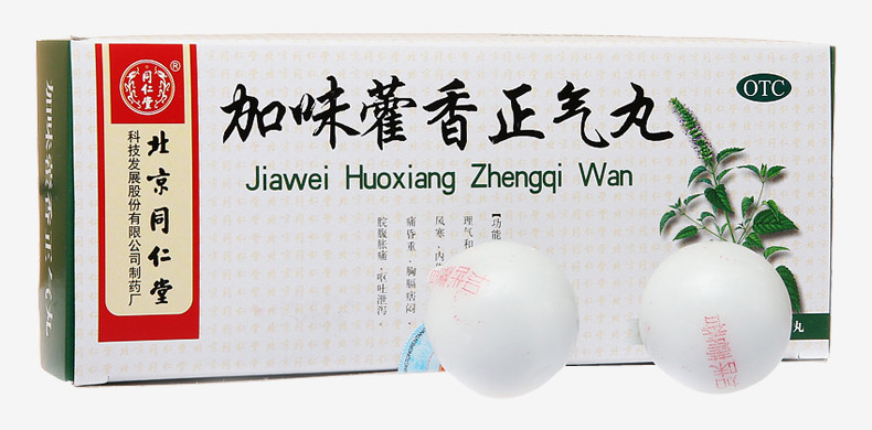 Пігулки Цзявей Хо Сян Чжен Ци Вань (Jiawei Huo Xiang Zheng Qi Wan, Huoxiang Zhengqi Wan) 10х9г