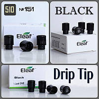 №151 Drip Tip 510 Black. Дрип тип для бакомайзера iJust ONE.