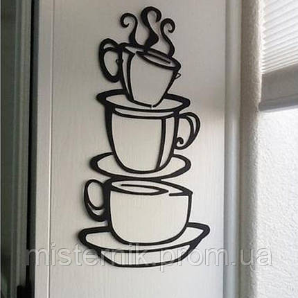 Наклейка вінілова Чашка кави на стіну , фото 2