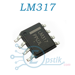 LM317LM стабілізатор напруги регульований 1.2В до 37В 0.1А SOP8