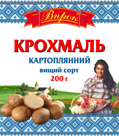 Крохмаль картопляний в/з 200 г ТМ "Впрок"