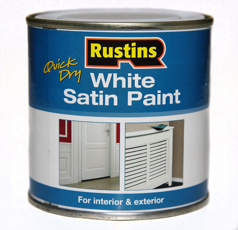 Быстросохнущая полуматовая белая краска Q/D White Satin Paint - фото 1 - id-p448995673