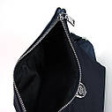 Сумка текстильна через плече чоловіча PP на блискавці, Синя маленька нейлонова сумочка планшетка на плече, фото 7