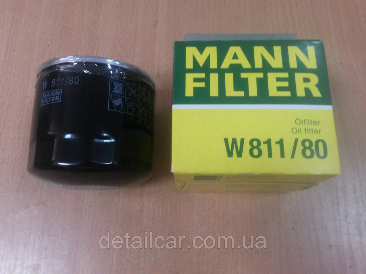 Фильтр маслянный Hyundai Accent 1.3-1.6, Kia Cereto 2.0 CRDi 2004->; "MANN" W811/80 - производства Германии - фото 1 - id-p561315196