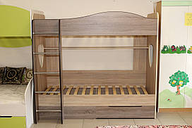 Ліжко двоярусне з драбинкою і шухлядами!