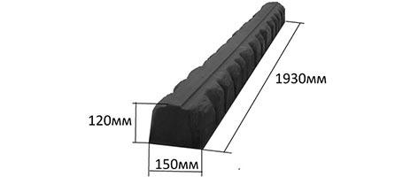 Плитка цокольна з малюнком каменю на дві строни АБС, фото 1