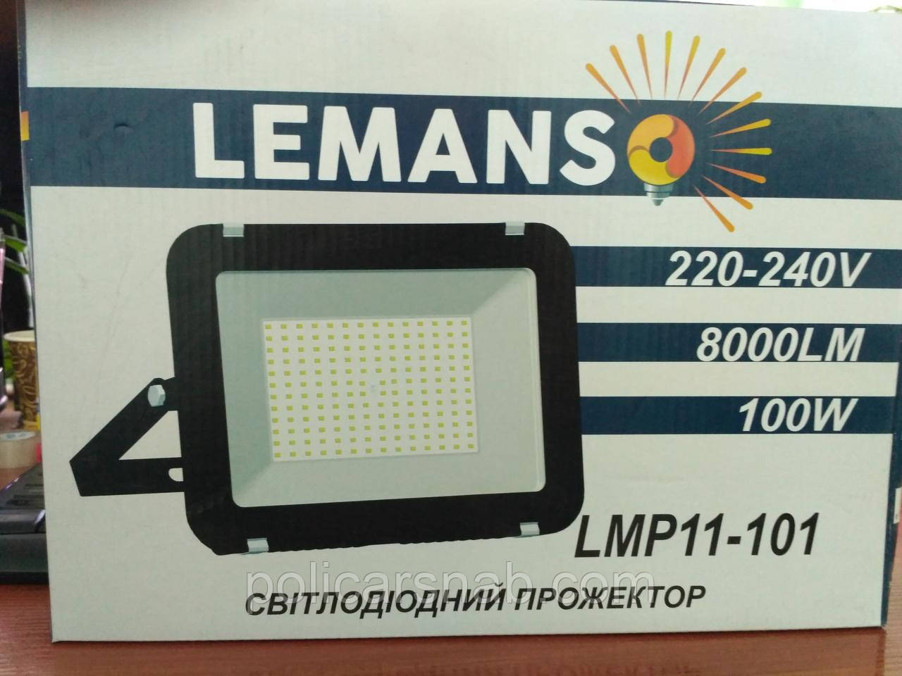 Прожектор LED 100w 6500K IP65 8000LM LEMANSO чёрный/ LMP11-101 - фото 1 - id-p561880021