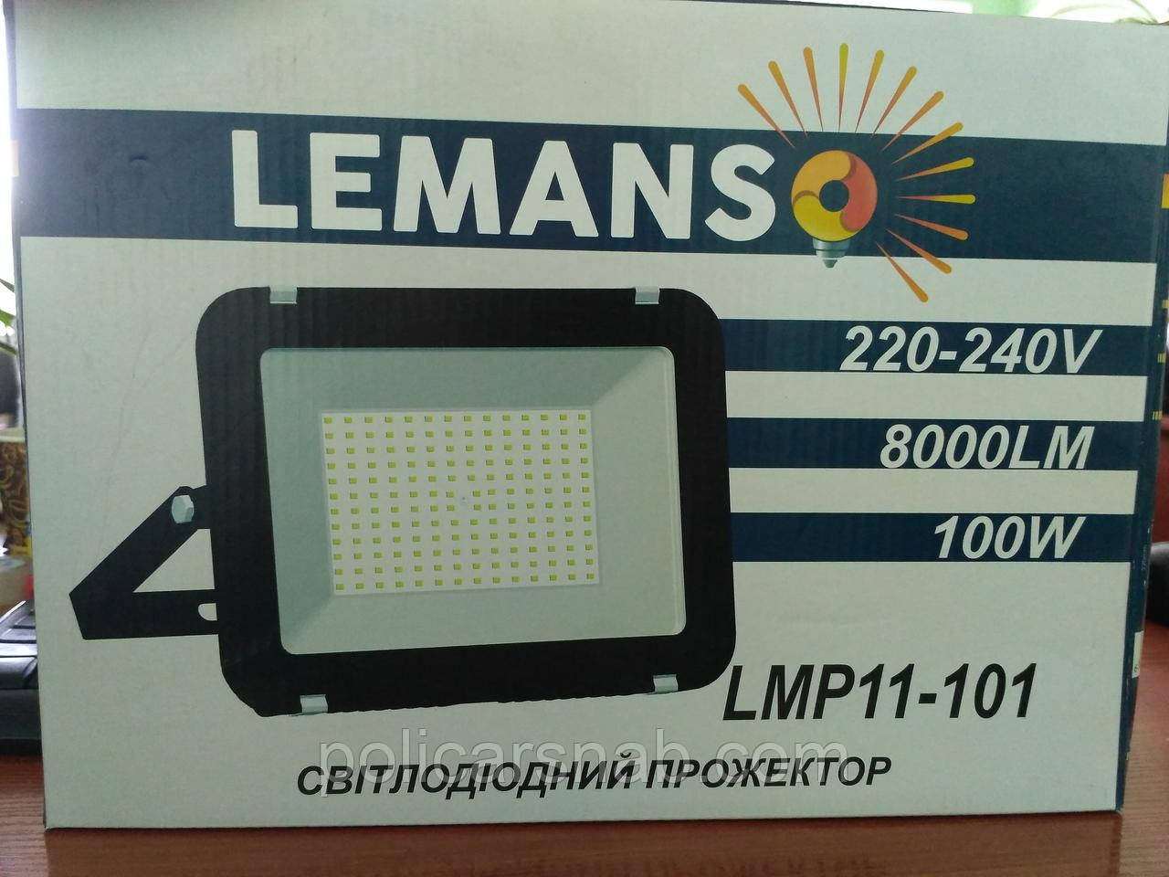 Прожектор LED 100w 6500K IP65 8000LM LEMANSO чёрный/ LMP11-101 - фото 2 - id-p561880021