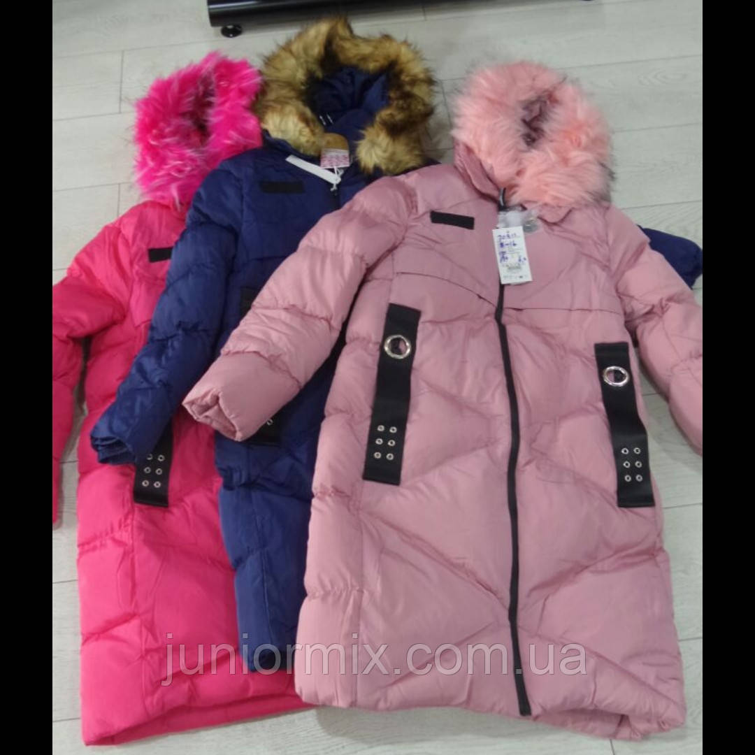 Зимова підліткова подовжена куртка для дівчаток GRACE ОПТОМ