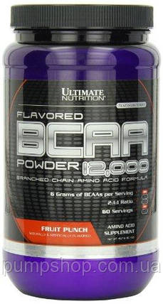 БЦАА Ultimate Nutrition BCAA Powder 12000 457 г (зі смаком) (60 порцій), фото 1