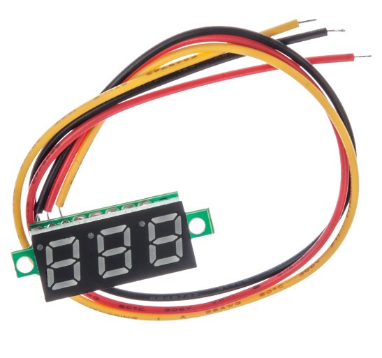 Вольтметр XH-B103 DC 0-30 В (червоні цифри)