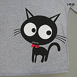 Футболка "Кіт" вільного крою жіноча. S-M, фото 2