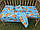Постільний набір в дитячу ліжечко (3 предмета) "Ведмедика з кульками" Блакитний, фото 3