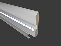 Плинтус с подсветкой высота 130мм толщина 16мм