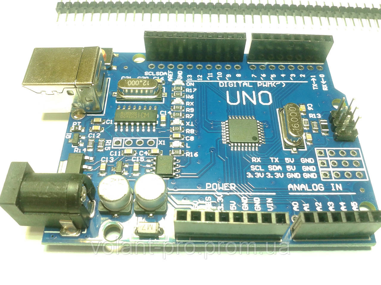 Arduino UNO R3 CH340 ATmega328, USB шнур в комплекте - фото 5 - id-p562016967