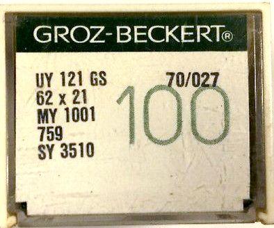 Голка Groz-Beckert UY121GS, 62x21, MY1001 No 140 в упаковці 10 шт.