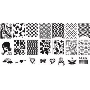 Трафарет для стемпінгу XY-L12
