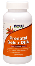 Вітаміни для вагітних Now Foods Prenatal Gels + DHA 180 Softgels  