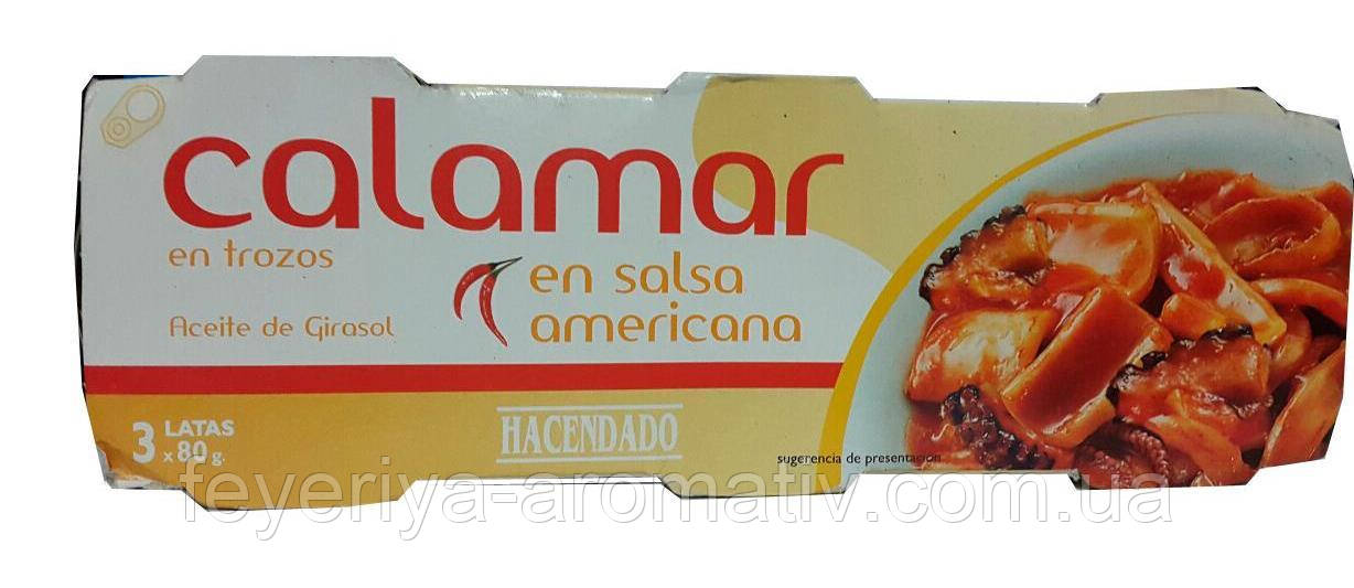 Консервы кальмары в остром соусе en salsa americana 80 г (Испания) - фото 3 - id-p562193127