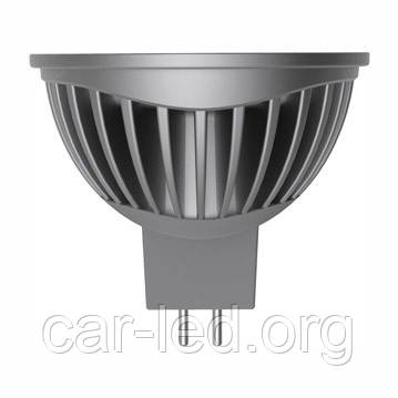 LED лампа Electrum GU5,3 MR16 LR-19 5W(350Lm) 4000K алюм. корп. 220VAC